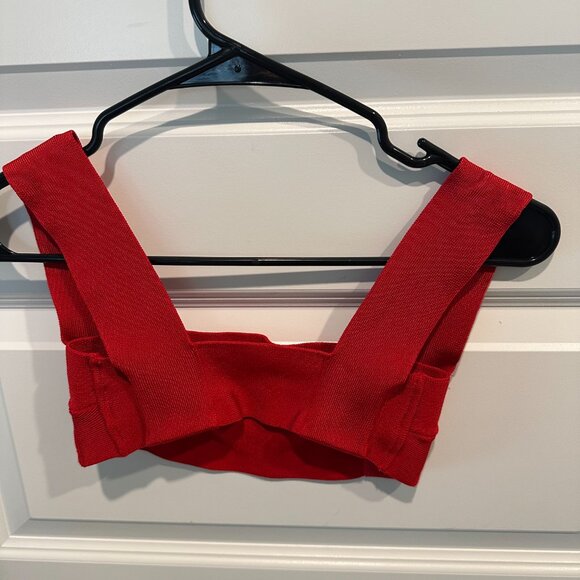HAIGHT. Knit Amanda Top - Revolve Red Bandage Crop Bra Top - Size Small - Picture 4 of 9